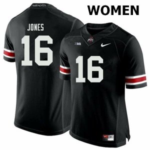 Women's Ohio State Buckeyes #16 Keandre Jones Black Nike NCAA College Football Jersey Authentic XIV3644UJ